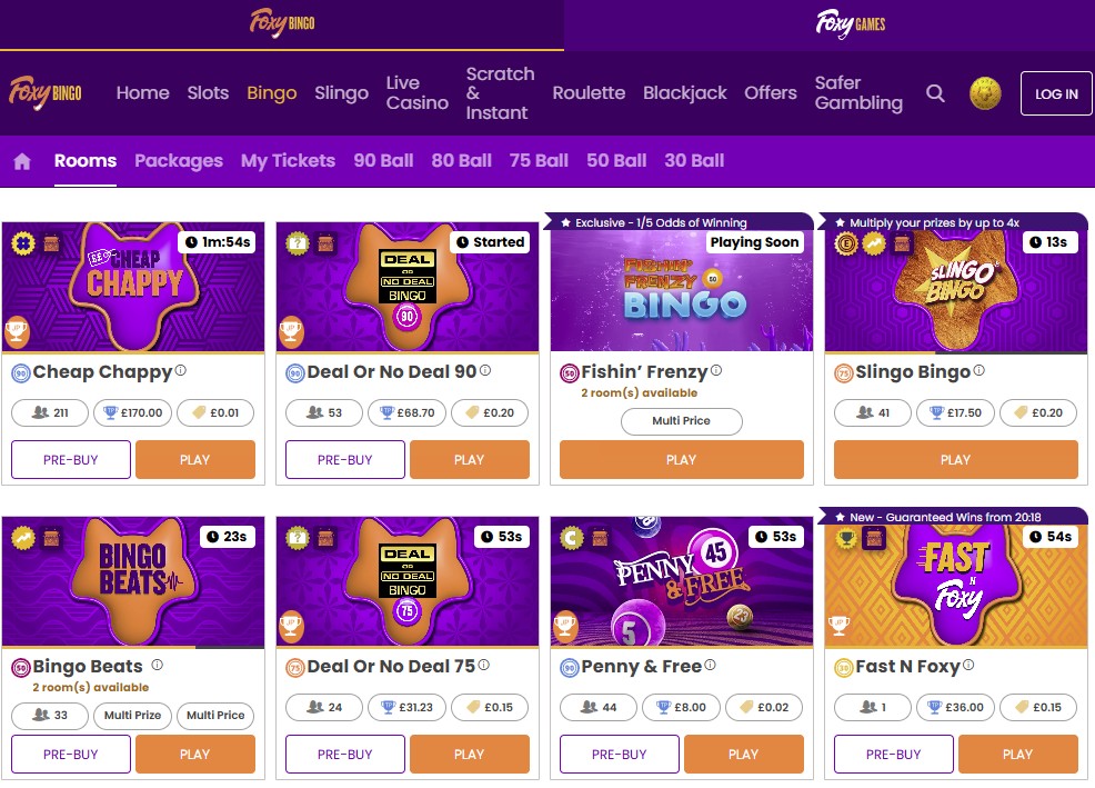 Foxy Bingo - Best Rated Online Bingo UK