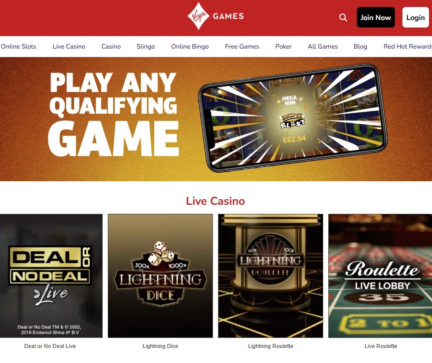 Virgin Games - Top UK Casino Sites