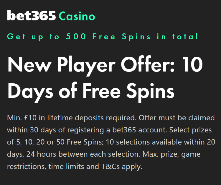 bet365 casino bonus uk