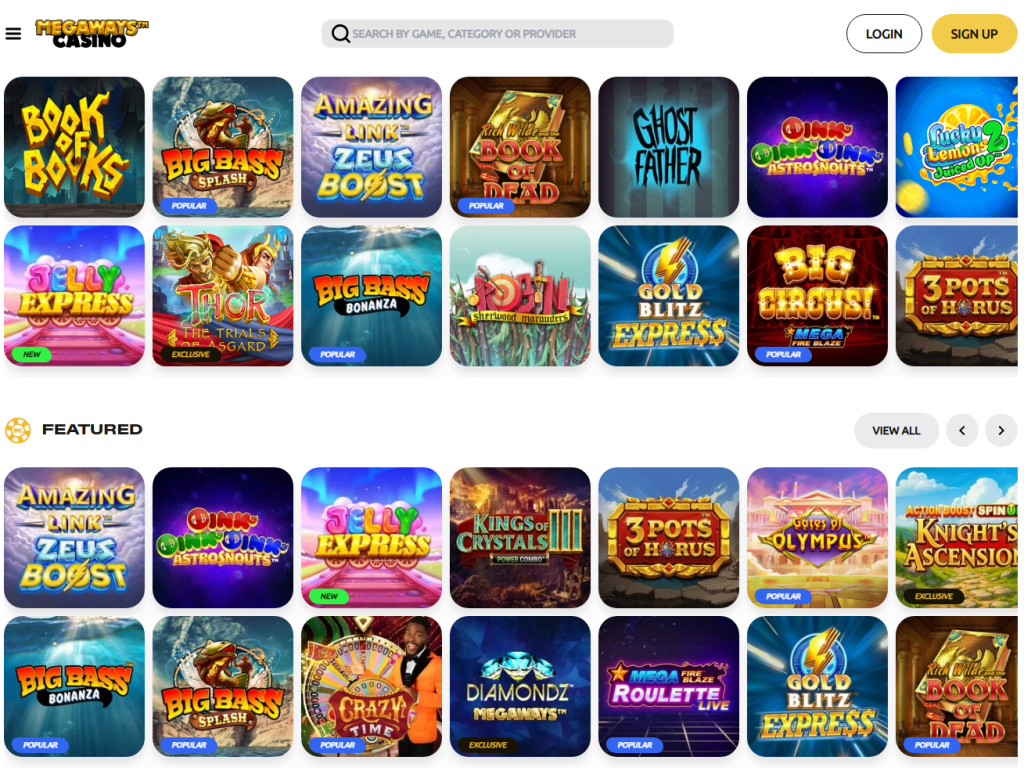UK Online Casino Sites - Megaways casino uk